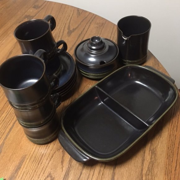 Vintage 14 piece "Kismet Blue" Denby England Set  "RARE FIND" - Picture 12 of 13